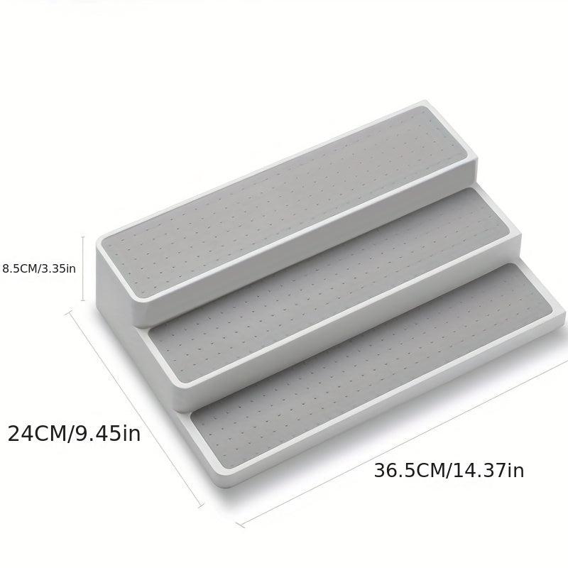 3 Tier Spice Pantry Kitchen Cabinet Organizer 15 Inch Gray
