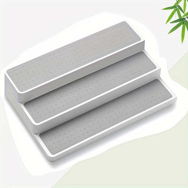 3 Tier Spice Pantry Kitchen Cabinet Organizer 15 Inch Gray