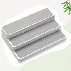 3 Tier Spice Pantry Kitchen Cabinet Organizer 15 Inch Gray