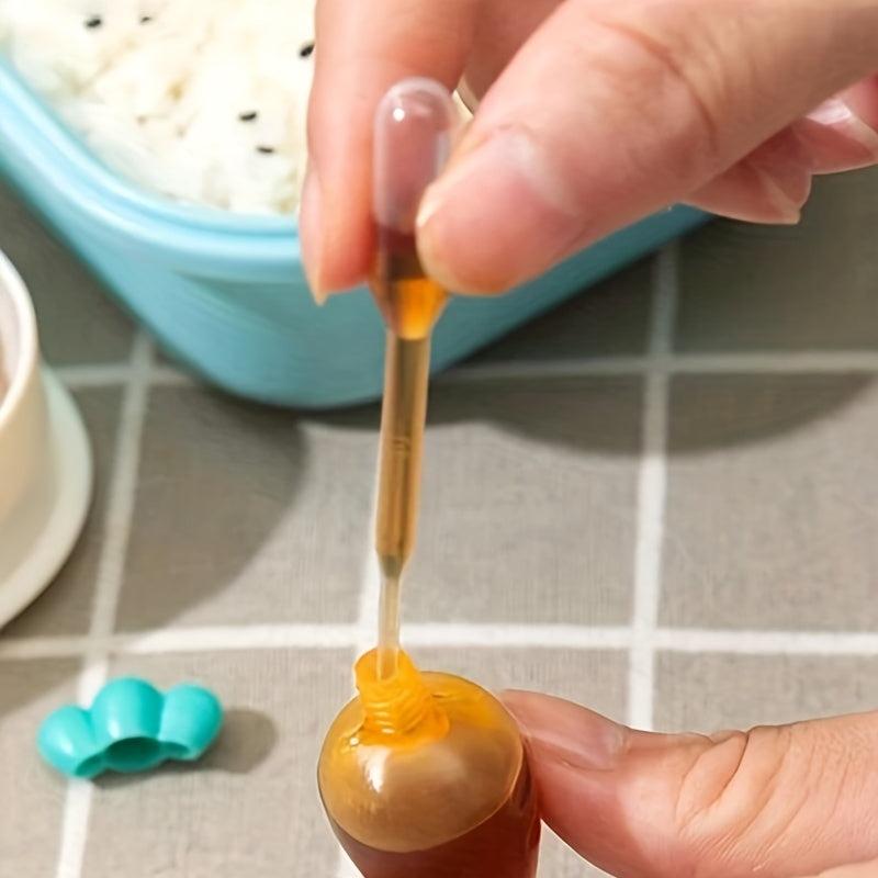 4pcs Carrot Mini Sauce Bottle Japanese Style Salad Tomato Dispensing Bottle