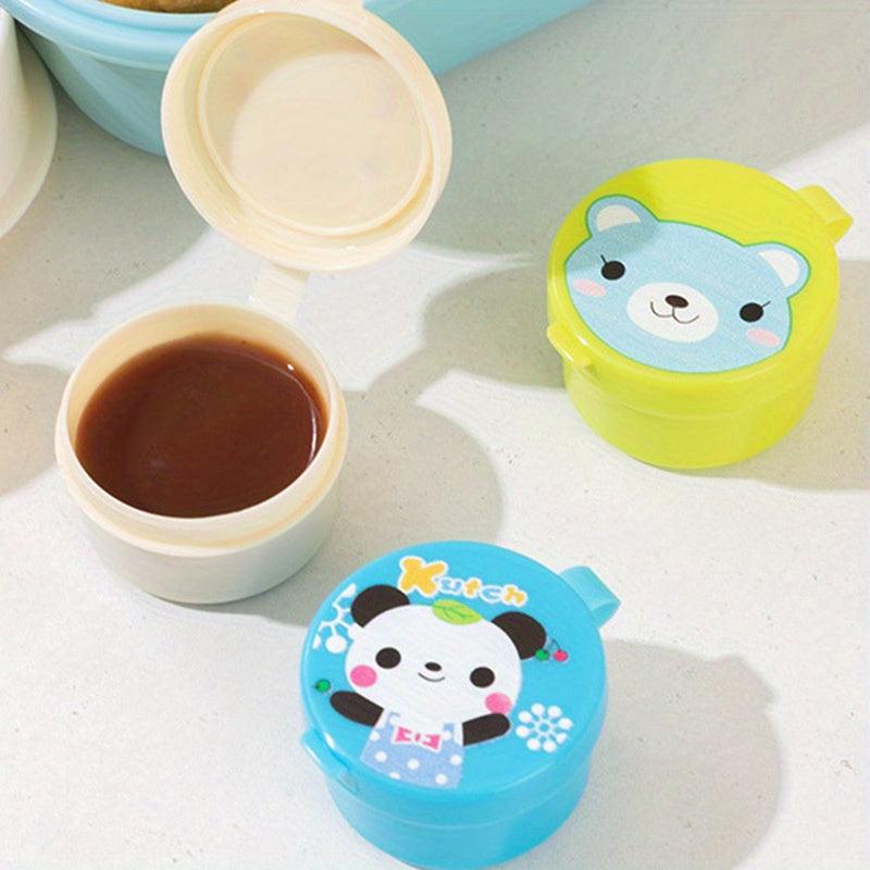4pcs Carrot Mini Sauce Bottle Japanese Style Salad Tomato Dispensing Bottle