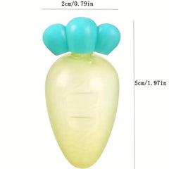 4pcs Carrot Mini Sauce Bottle Japanese Style Salad Tomato Dispensing Bottle