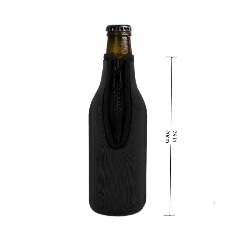 Neoprene Beer Bottle Insulator Sleeve 4/12 Pack Zip-up Jackets Cold Hands Warm