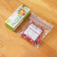 65pcs Clear Zipper Bag Sealed Food Storage Zipper Lock Bag for Snack Portable