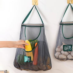 Portable Vegetable Storage Mesh Bag Kitchen Fruit Storage Mesh Bag