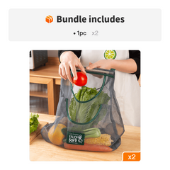 Portable Vegetable Storage Mesh Bag Kitchen Fruit Storage Mesh Bag