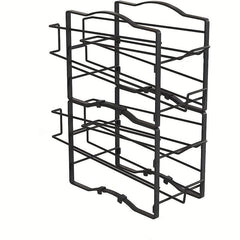 2 Pack Soda Can Organizer Rack Stackable Beverage Storage Dispenser Holder Metal
