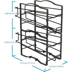 2 Pack Soda Can Organizer Rack Stackable Beverage Storage Dispenser Holder Metal