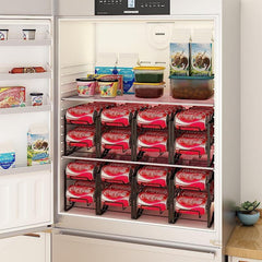 2 Pack Soda Can Organizer Rack Stackable Beverage Storage Dispenser Holder Metal