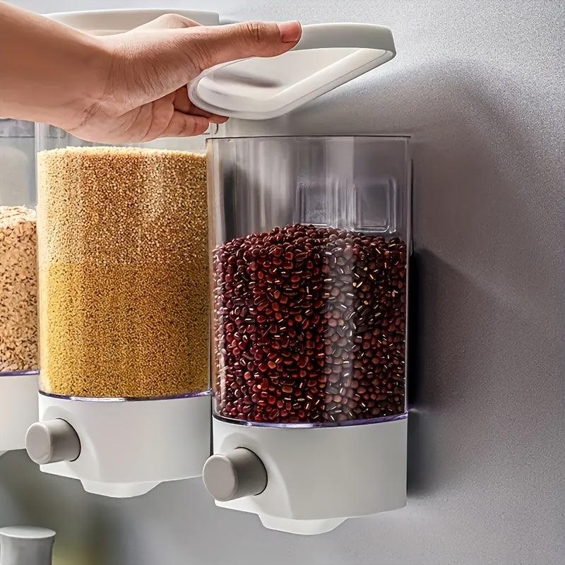 1pc Wall-mounted Cereal Storage Box Moisture-proof Jar