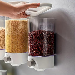 1pc Wall-mounted Cereal Storage Box Moisture-proof Jar