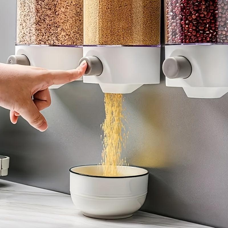 1pc Wall-mounted Cereal Storage Box Moisture-proof Jar
