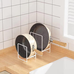 Japanese Metal Plate Dish Storage Rack for Countertop & Cabinet
