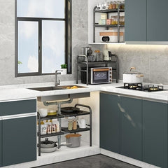 Expandable Under Sink Kitchen Rack with Removable Panels