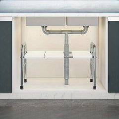Expandable Under Sink Kitchen Rack with Removable Panels
