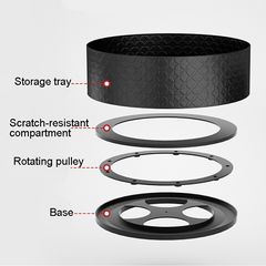 360 Rotating Spice Rack with 2 Layers Easy to Organize Seasoning and Condiments