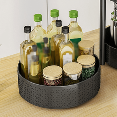 360 Rotating Spice Rack with 2 Layers Easy to Organize Seasoning and Condiments