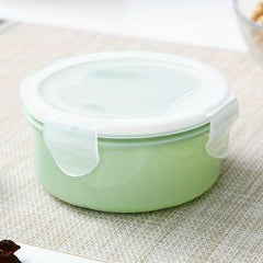 Round Bento Box Portable Sealed Lunch Box For Back To School