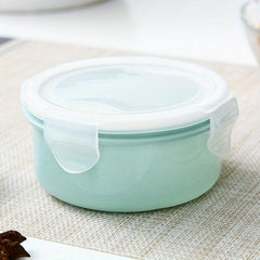 Round Bento Box Portable Sealed Lunch Box For Back To School