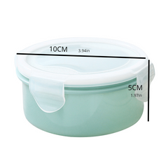 Round Bento Box Portable Sealed Lunch Box For Back To School