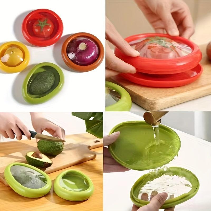 1pc Fruit/Vegetable Fresh keeping Box Set Avocado Onion Storage Box