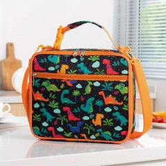 Insulated Lunch Bag With Bottle Holder & Adjustable Strap