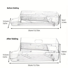 Folding 2 Layer Can Organizer For Refrigerator & Pantry