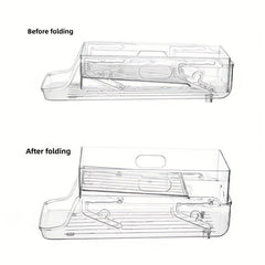 Folding 2 Layer Can Organizer For Refrigerator & Pantry