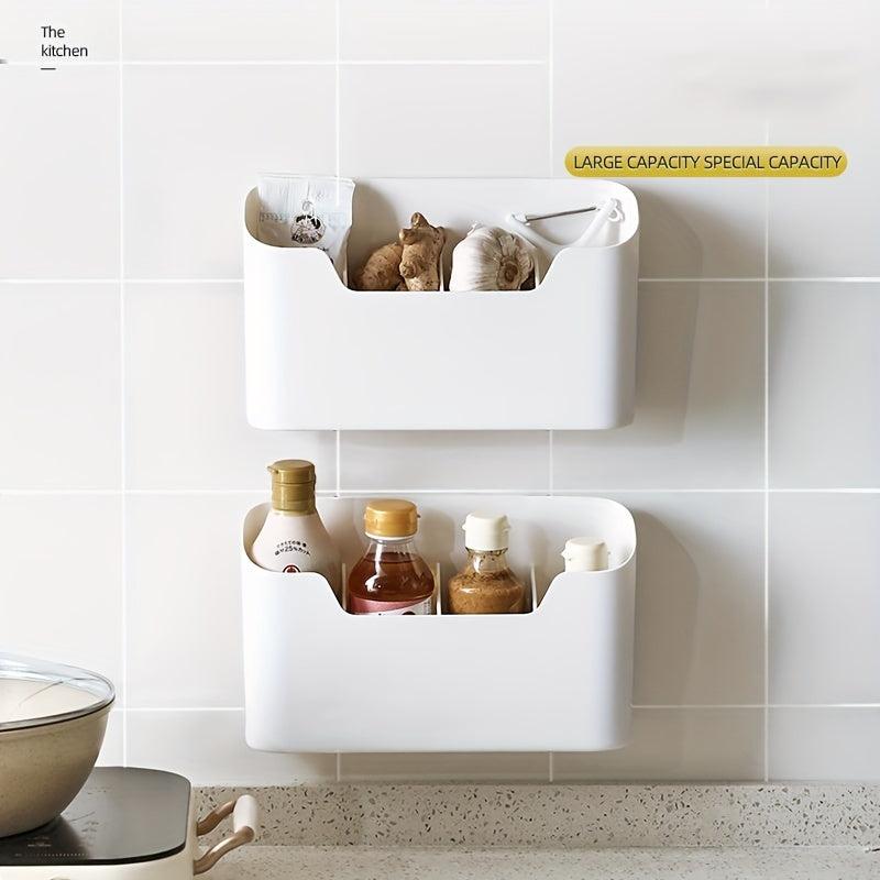 Sink Organizer Wall Mount Storage Holder Adhesive Kitchen Cabinet Shelf