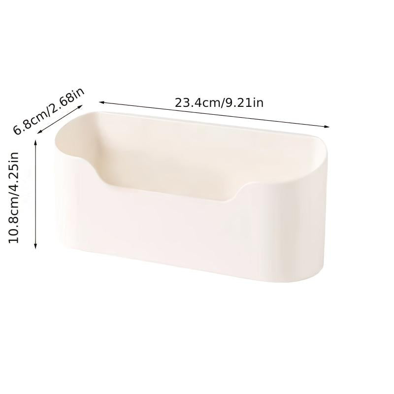 Sink Organizer Wall Mount Storage Holder Adhesive Kitchen Cabinet Shelf