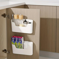 Sink Organizer Wall Mount Storage Holder Adhesive Kitchen Cabinet Shelf
