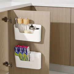 Sink Organizer Wall Mount Storage Holder Adhesive Kitchen Cabinet Shelf