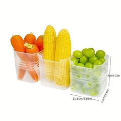 6pcs Refrigerator Door Organizer Bins Clear Plastic Food Storage Containers