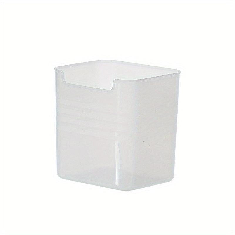 6pcs Refrigerator Door Organizer Bins Clear Plastic Food Storage Containers