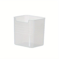 6pcs Refrigerator Door Organizer Bins Clear Plastic Food Storage Containers