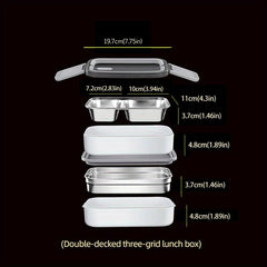 Leakproof Stainless Steel Bento Box for Adults and Teens