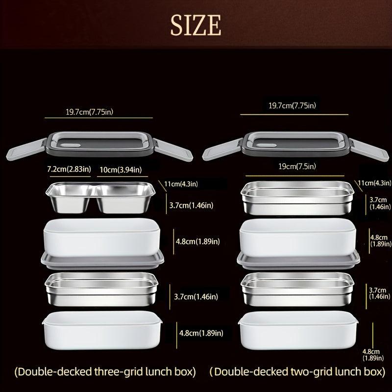 Leakproof Stainless Steel Bento Box for Adults and Teens