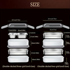 Leakproof Stainless Steel Bento Box for Adults and Teens