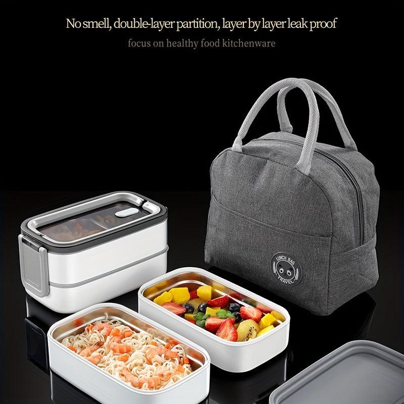 Leakproof Stainless Steel Bento Box for Adults and Teens