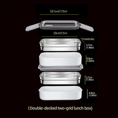 Leakproof Stainless Steel Bento Box for Adults and Teens