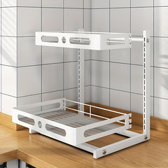 2 Tier Sliding Cabinet Basket Organizer for Under Sink