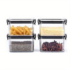 4pcs Food Sealed Jars With Lids Moisture-proof Insect-proof