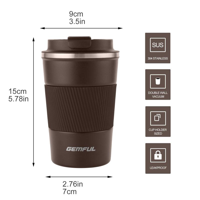 Stainless Steel Travel Mug, Vacuum Insulated Coffee Cup 9oz