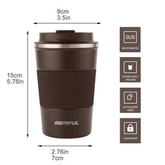 Stainless Steel Travel Mug, Vacuum Insulated Coffee Cup 9oz