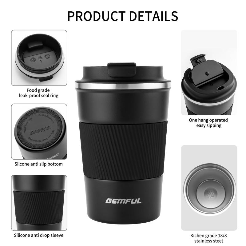 Stainless Steel Travel Mug, Vacuum Insulated Coffee Cup 9oz
