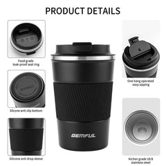 Stainless Steel Travel Mug, Vacuum Insulated Coffee Cup 9oz