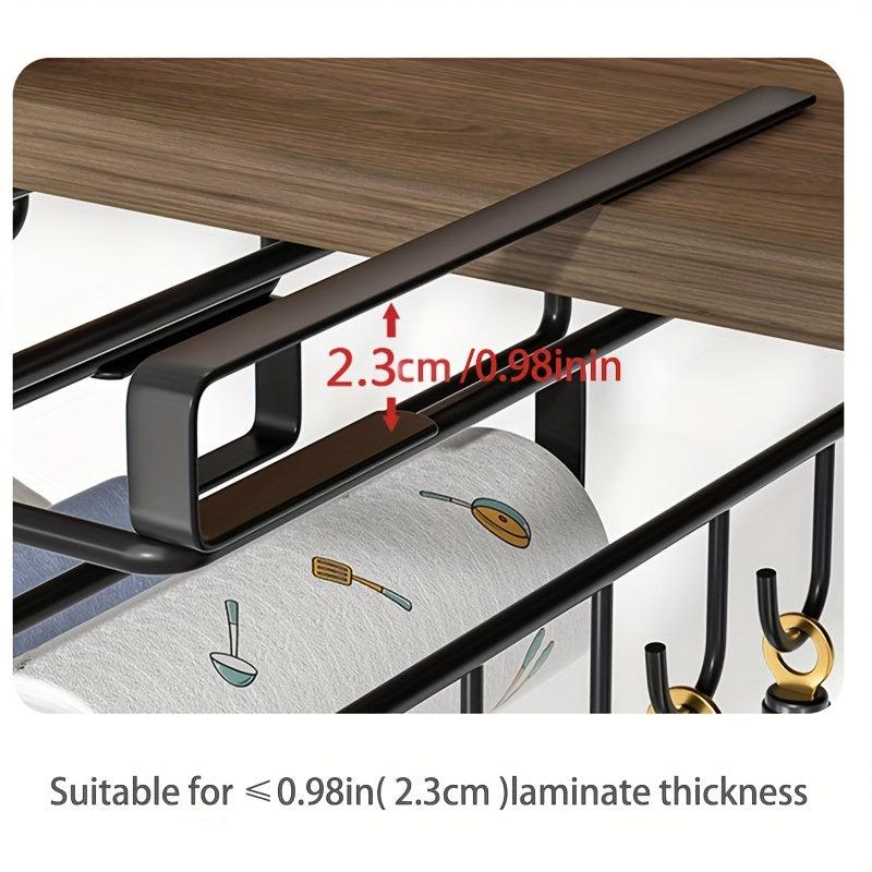 Stainless Steel Under Cabinet Storage Shelf: Cookware Rack with Lid Holder