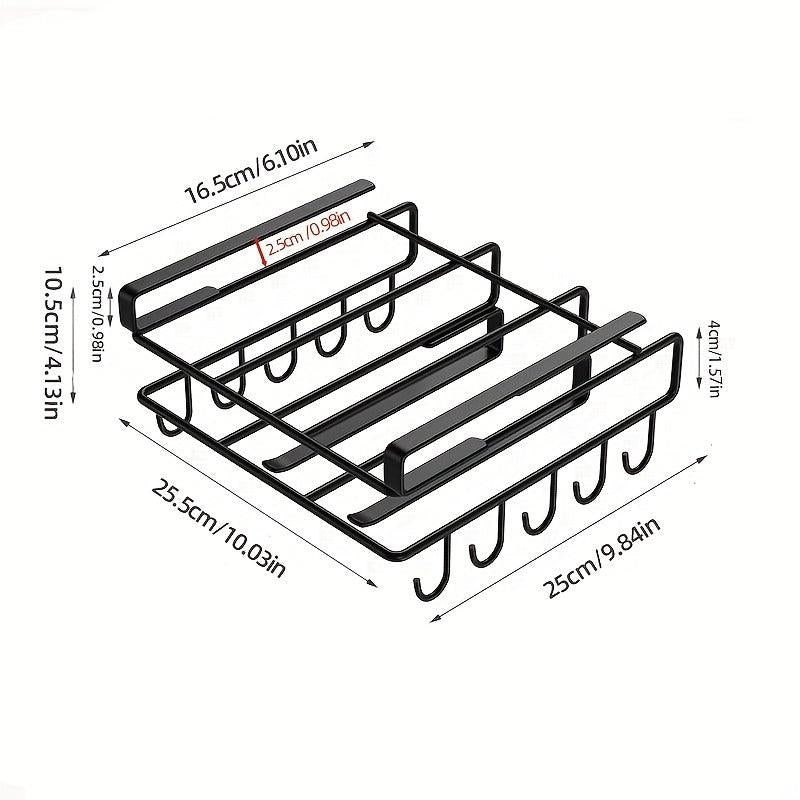 Stainless Steel Under Cabinet Storage Shelf: Cookware Rack with Lid Holder