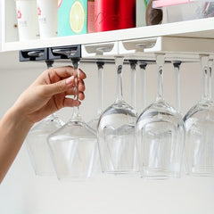 Inverted Perforated Wine Glass Rack Nordic Style Hanging Cup Holder