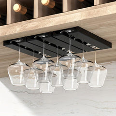 Inverted Perforated Wine Glass Rack Nordic Style Hanging Cup Holder